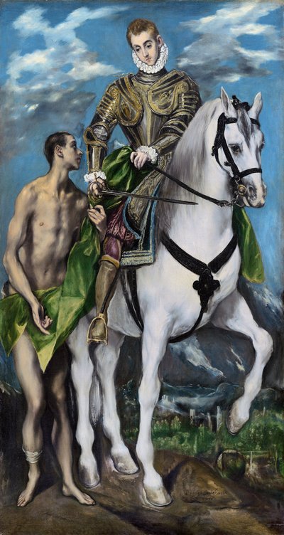 Saint Martin et le mendiant, 1597-99 - El Greco
